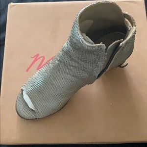 Matisse Pewter Short Open Toe Boot